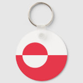 Grönländische Flagge Schlüsselanhänger (Rückseite)