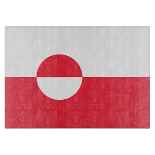 Grönländische Flagge Schneidebrett