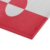 Grönländische Flagge Schneidebrett (Ecke)