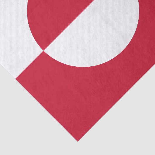 Grönländische Flagge Seidenpapier (Ausschnitt)