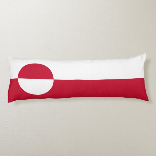 Grönländische Flagge Seitenschläferkissen (Rückseite)