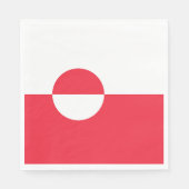 Grönländische Flagge Serviette (Vorderseite)