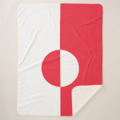 Grönländische Flagge Sherpadecke (Vorderseite)