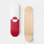 Grönländische Flagge Skateboard (Vorderseite)