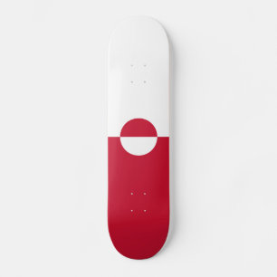 Grönländische Flagge Skateboard