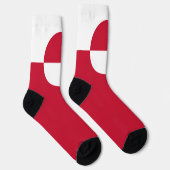 Grönländische Flagge Socken (Rechts)