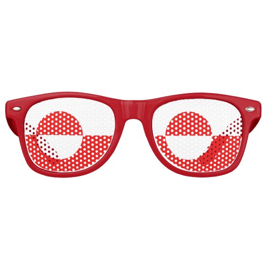Grönländische Flagge Sonnenbrille (Vorderseite)