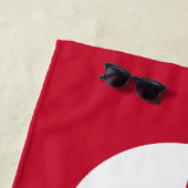 Grönländische Flagge Strandtuch (Beispiel)