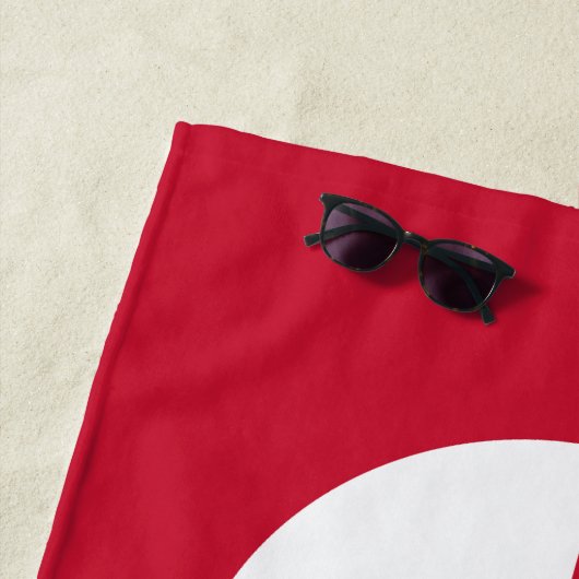 Grönländische Flagge Strandtuch (Beispiel)