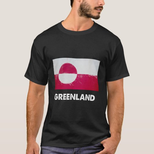 Grönländische Flagge T-Shirt (Vorderseite)