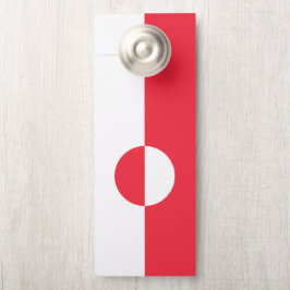 Grönländische Flagge Türanhänger