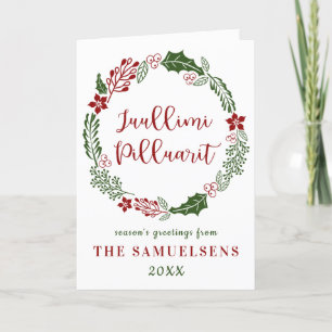 Grönländische frohe Weihnachten, Custom Feiertagskarte