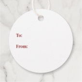 Grönländische frohe Weihnachten, Custom Geschenkanhänger (Rückseite)