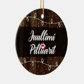 Grönländische frohe Weihnachten, Juullimi Pilluari Keramik Ornament (Rechts)