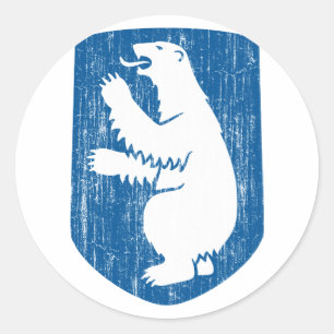 Grönlandwappen Runder Aufkleber