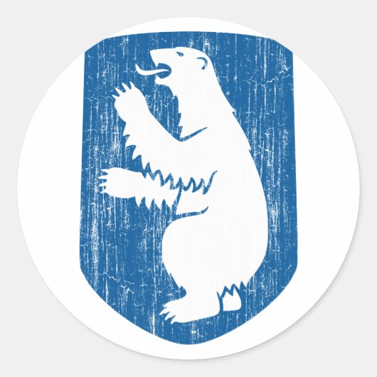 Grönlandwappen Runder Aufkleber (Vorderseite)