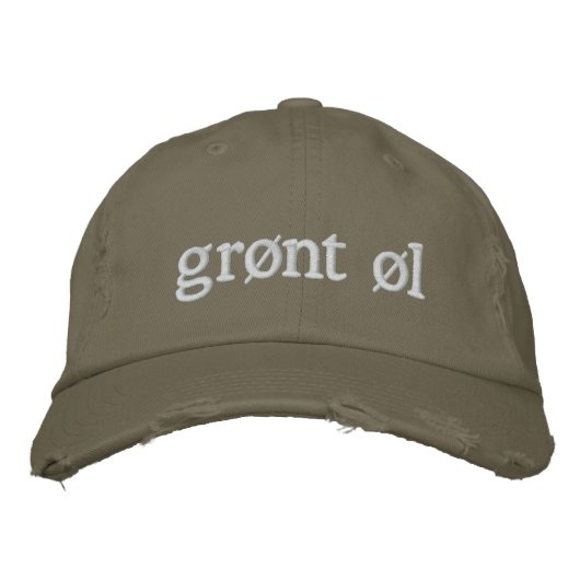 Grønt øl bestickte baseballkappe (Vorderseite)
