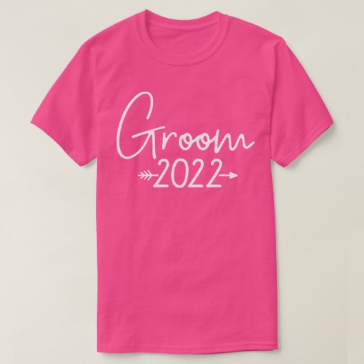 Groom 2022 für Hochzeit oder Junggesellen T-Shirt (Design vorne)