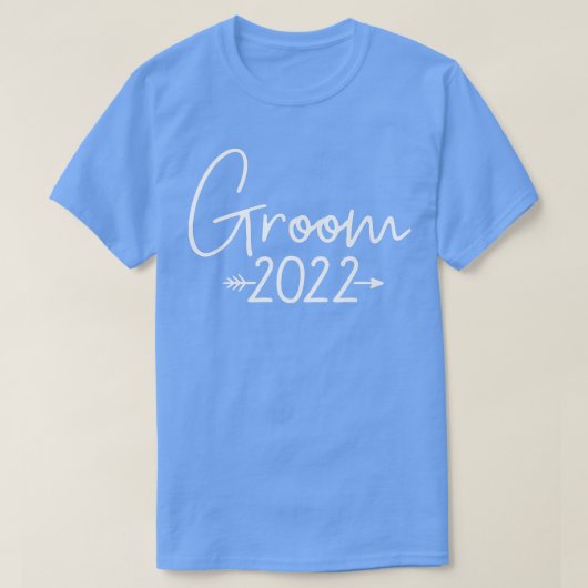 Groom 2022 für Hochzeit oder Junggesellen T-Shirt (Design vorne)