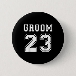 Groom 2023 Engagement Party Matching Honeymoon Jus Button