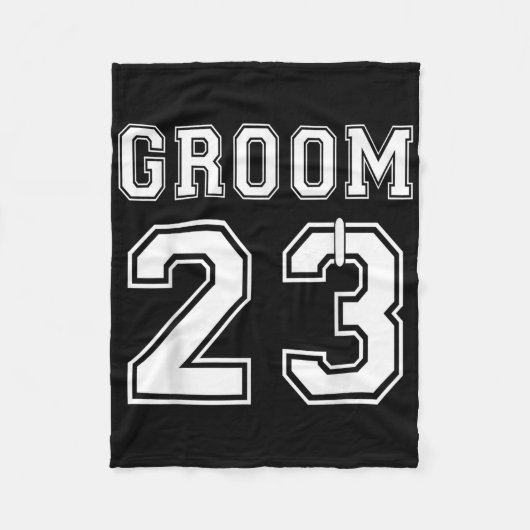 Groom 2023 Engagement Party Matching Honeymoon Jus Fleecedecke (Vorderseite)