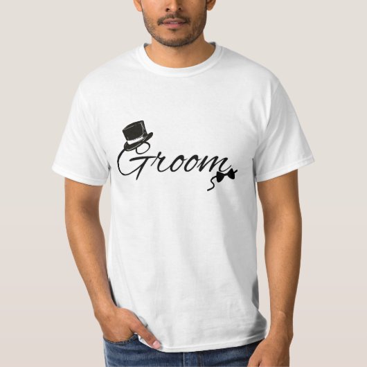 Groom: Anzug für den großen Tag T-Shirt (Vorderseite)
