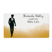 Groom Art Gold Aquarellmarke (Vorne)