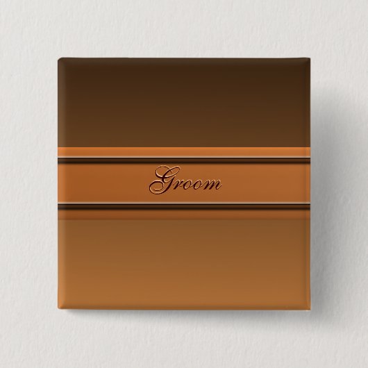 Groom Autumn Blume Solid Button (Vorderseite)
