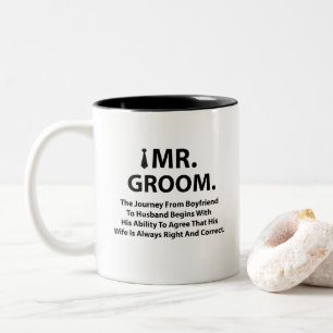 Groom Bachelor Party Geschenke Zweifarbige Tasse
