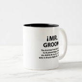 Groom Bachelor Party Geschenke Zweifarbige Tasse (VorderseiteRechts)