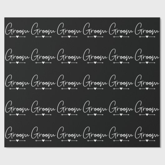 Groom-Bachelor-Party Geschenkpapier (Flach)