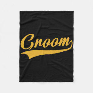 Groom - Bachelor Party - Hochzeit Fleecedecke
