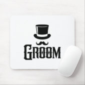 Groom Bachelor Party Top Hat Wedding Funny Matchin Mousepad (Mit Mouse)