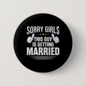 Groom Bachelor versorgt Party Hochzeit 1 Button (Vorderseite)