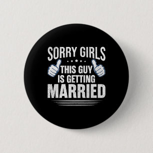 Groom Bachelor versorgt Party Hochzeit 1 Button