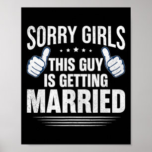 Groom Bachelor versorgt Party Hochzeit 1 Poster