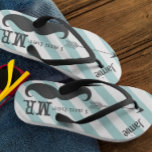 Groom Beach Wedding Vintag bin ich ihr Mr. Badesandalen<br><div class="desc">Groom Personalisiert Vintag bin ich Ihr Mr. Stripes Muster - Foto Props! Honeymoon Beach Atoll</div>