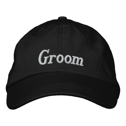 Groom bestickte Cap Bestickte Baseballkappe (Vorderseite)