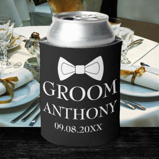 Groom Black stilvoll Elegant Moderne Geschenke Hoc Dosenkühler