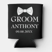 Groom Black stilvoll Elegant Moderne Geschenke Hoc Dosenkühler (Vorderseite)