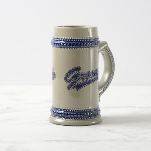 Groom Blue Bierglas (VorderseiteRechts)