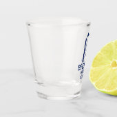 Groom Blue Bow Krawatte Schnapsglas (Links)