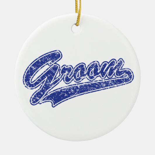 Groom Blue Keramikornament (Vorne)