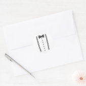 Groom Bow Krawatte und Suspender Runder Aufkleber (Umschlag)