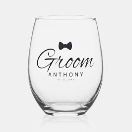 Groom Bow Weinglas Ohne Stiel