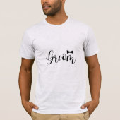 Groom Bowtie Wedding Bachelor T-Shirt (Vorderseite)