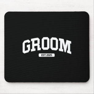Groom Bride 2025 Just Married Couples Verlobung W Mousepad