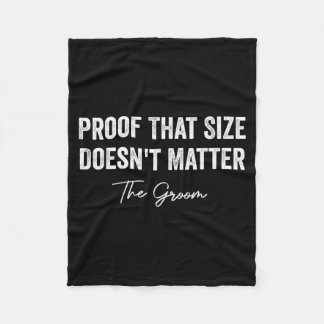 Groom bride bachelor bachelorette groomsmen party fleecedecke