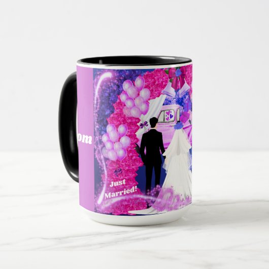 Groom Bride Coffee Tasse (Vorderseite Links)