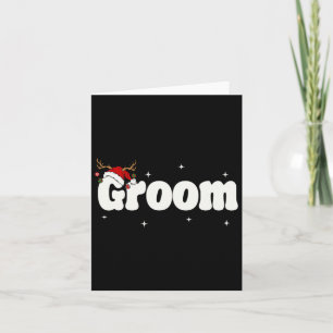 Groom Bride Santa Couples Weihnachtsausstellungen  Karte